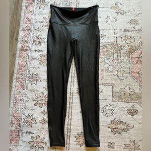 SPANX FAUX LEATHER LEGGINGS